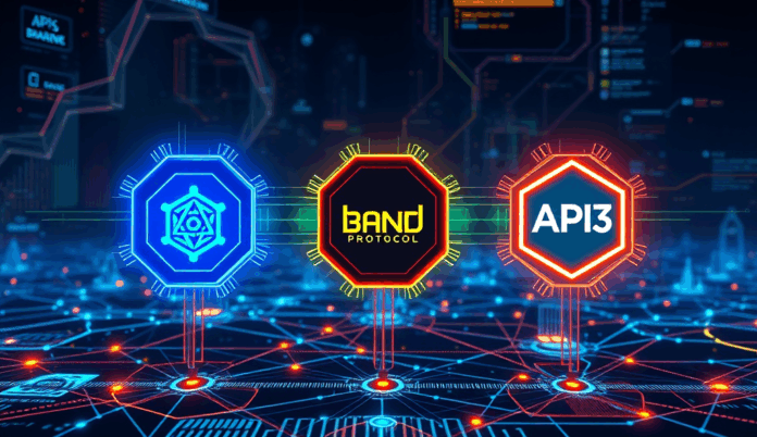 Featured Image for Oracles in DeFi: Chainlink, Band Protocol, and API3 Compared